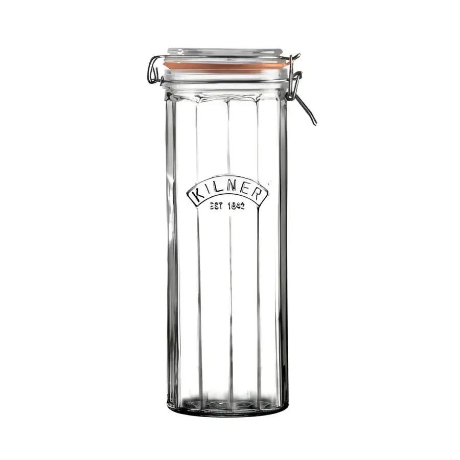 Kilner® Facetted Clip Top Jar 2.2 Litre x 6 - Glass Jar
