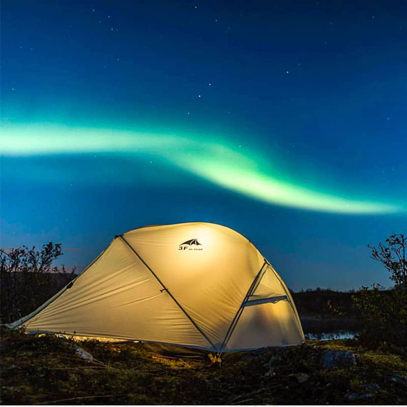 3F UL Gear Floating Cloud 2 Person Tent - Khaki 3 Season