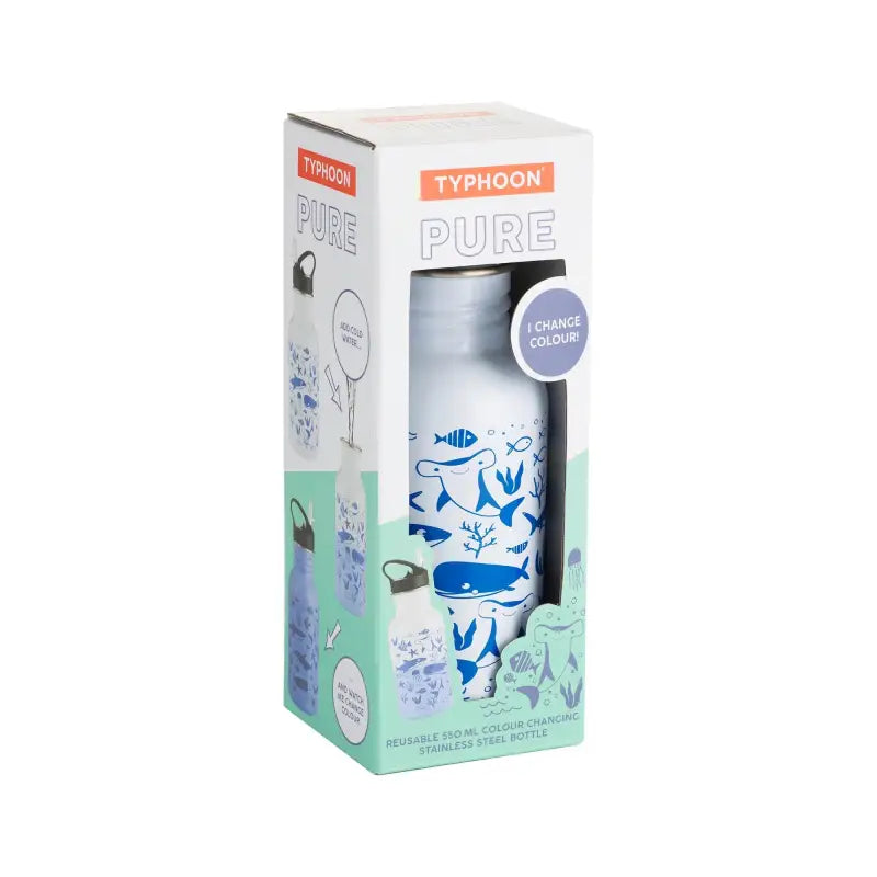 Pure Kids Colour Change Stainless Steel Water Bottle 550ml - Water Bottle
