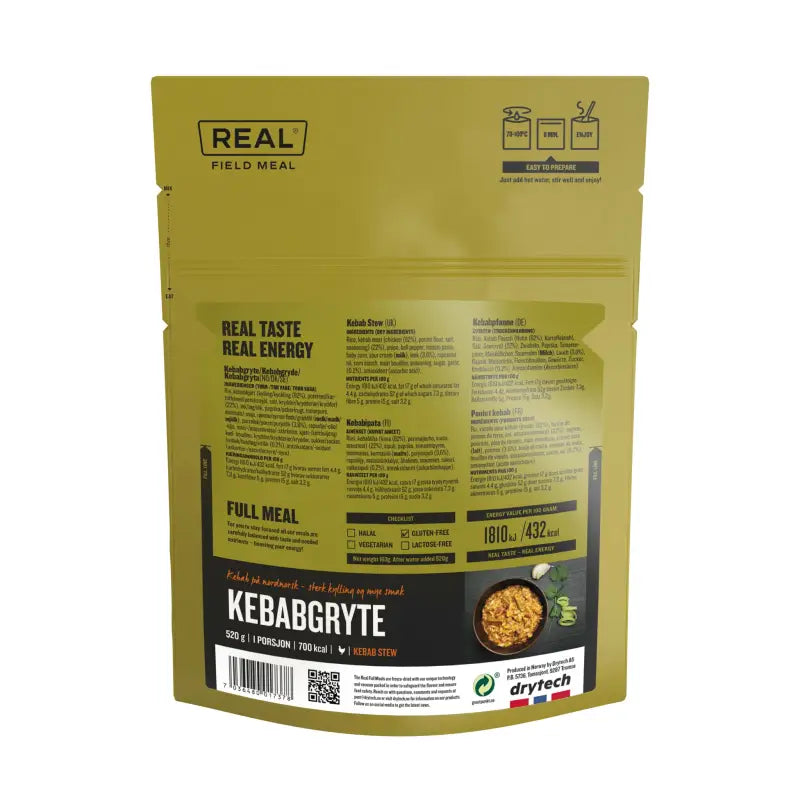 Real Field Meal - Kebab Stew (700kcal) - Freeze Dried Food