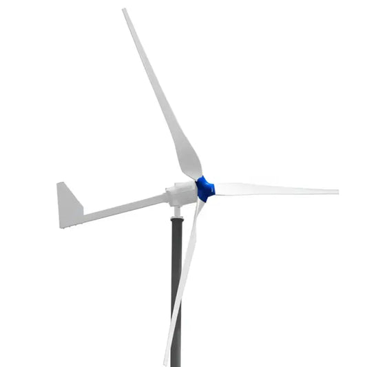 Wind Turbine with 3 Blades & Tail Furling Mechanism - 1000W 48V - Wind Turbine