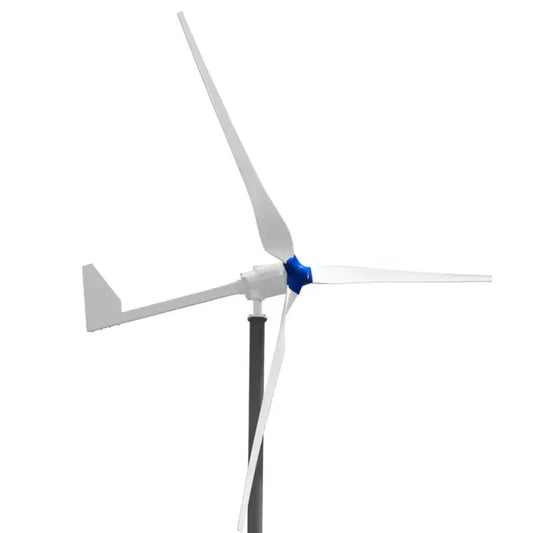 Wind Turbine with 3 Blades & Tail Furling Mechanism - 3000W 120V - Wind Turbine