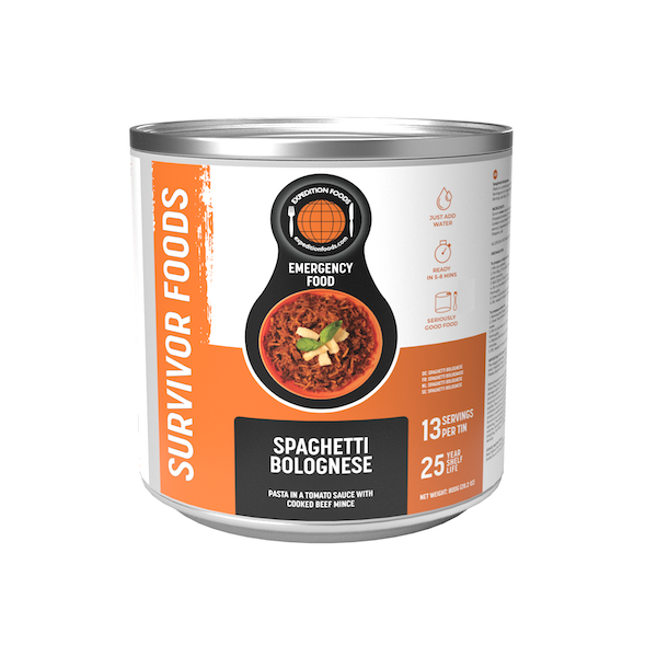 Spaghetti Bolognese - Box of 6 x 800g Tins - 78 Servings