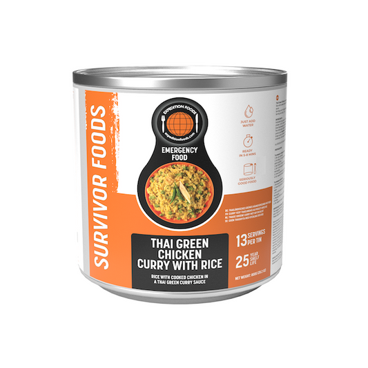 Thai Green Chicken Curry with Rice - Box of 6 x 800g Tins - 78 Servings