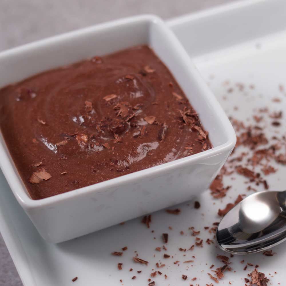 Chocolate Mousse with Cherry & Granola - Box of 6 x 1050g Tins - 90 Servings